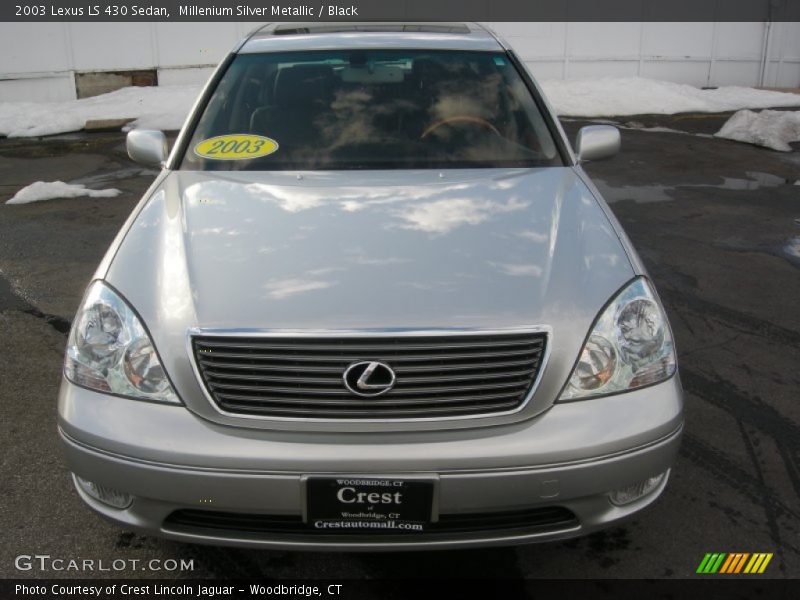 Millenium Silver Metallic / Black 2003 Lexus LS 430 Sedan