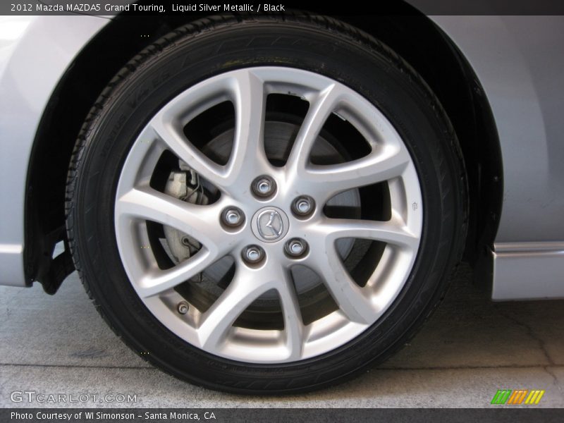 Liquid Silver Metallic / Black 2012 Mazda MAZDA5 Grand Touring