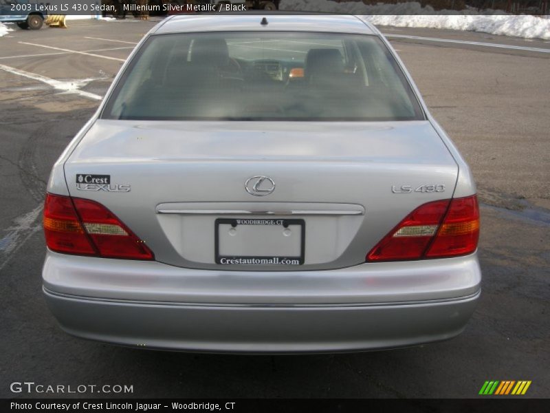 Millenium Silver Metallic / Black 2003 Lexus LS 430 Sedan