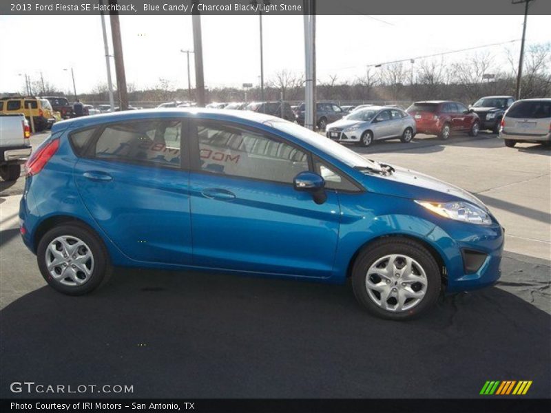 Blue Candy / Charcoal Black/Light Stone 2013 Ford Fiesta SE Hatchback