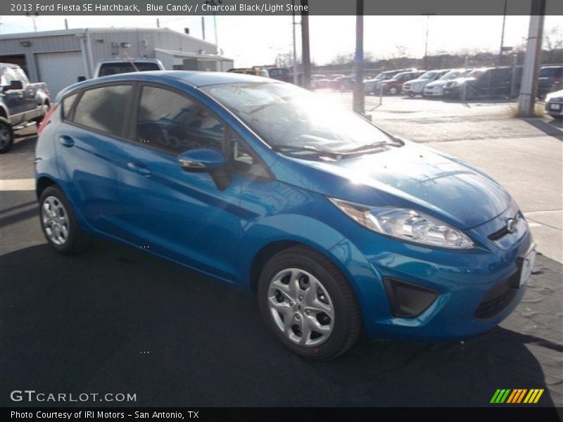 Blue Candy / Charcoal Black/Light Stone 2013 Ford Fiesta SE Hatchback