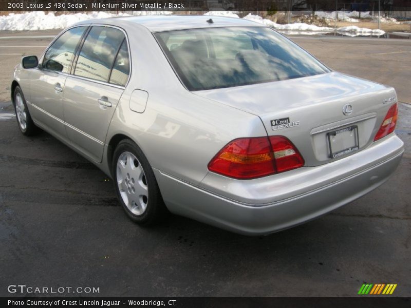 Millenium Silver Metallic / Black 2003 Lexus LS 430 Sedan