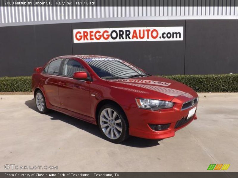 Rally Red Pearl / Black 2008 Mitsubishi Lancer GTS