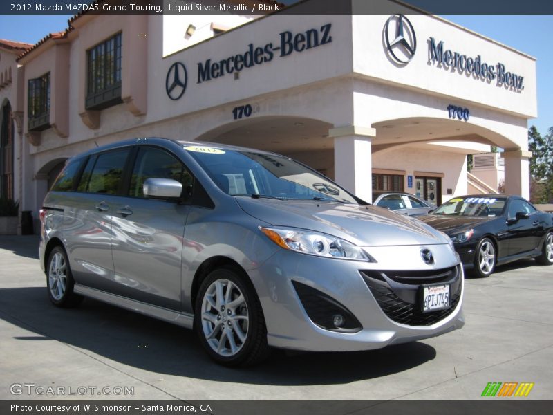 Liquid Silver Metallic / Black 2012 Mazda MAZDA5 Grand Touring
