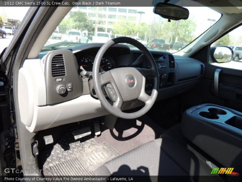 Onyx Black / Dark Titanium 2012 GMC Sierra 1500 SL Crew Cab