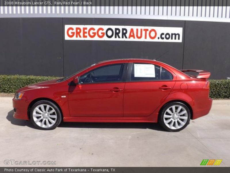 Rally Red Pearl / Black 2008 Mitsubishi Lancer GTS