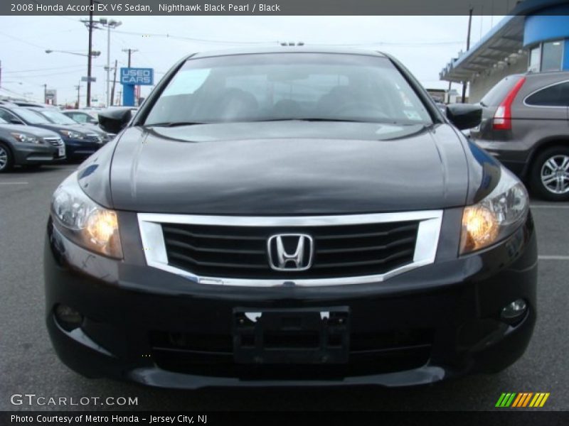 Nighthawk Black Pearl / Black 2008 Honda Accord EX V6 Sedan