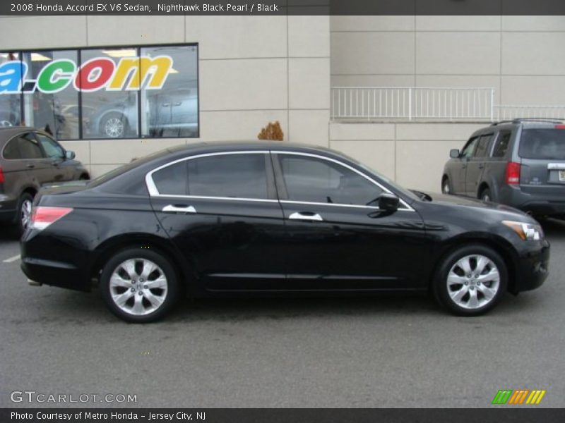 Nighthawk Black Pearl / Black 2008 Honda Accord EX V6 Sedan