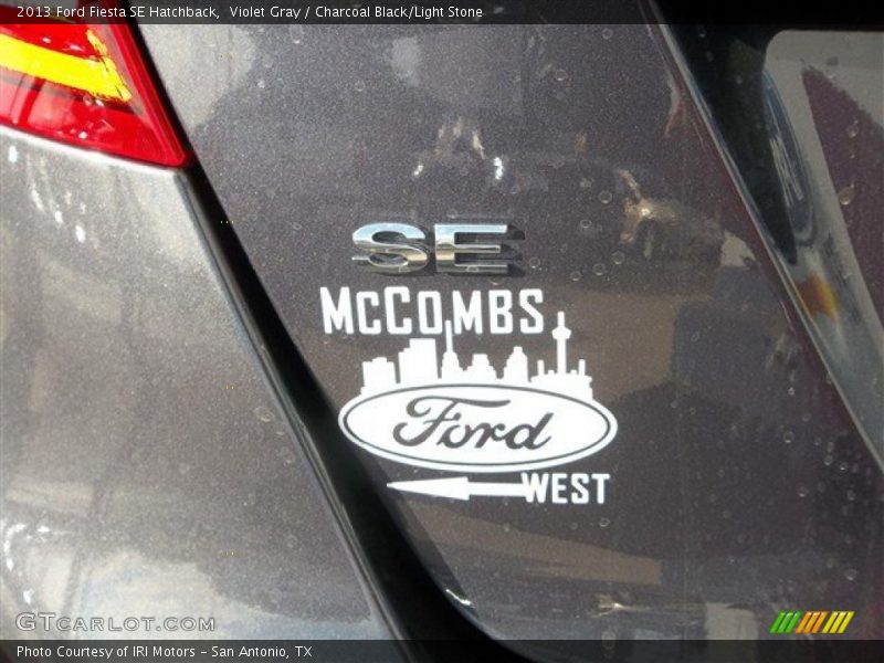 Violet Gray / Charcoal Black/Light Stone 2013 Ford Fiesta SE Hatchback