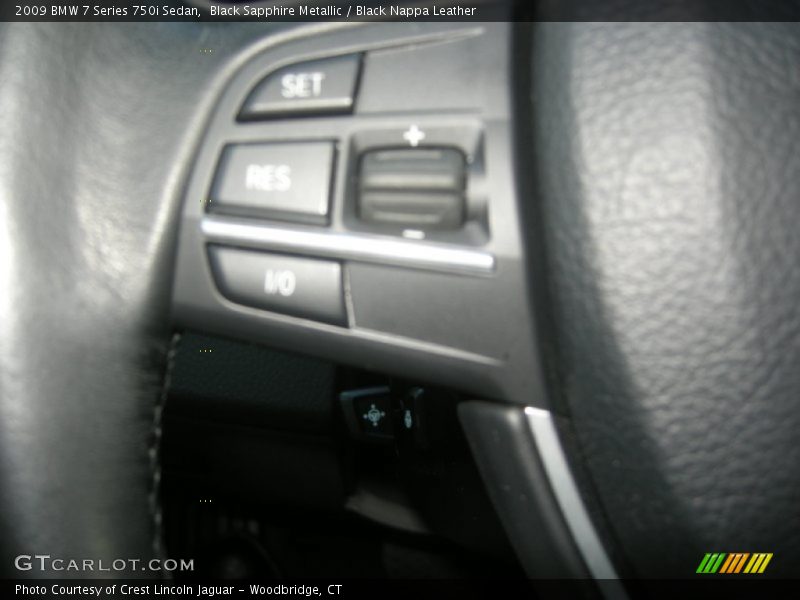 Black Sapphire Metallic / Black Nappa Leather 2009 BMW 7 Series 750i Sedan