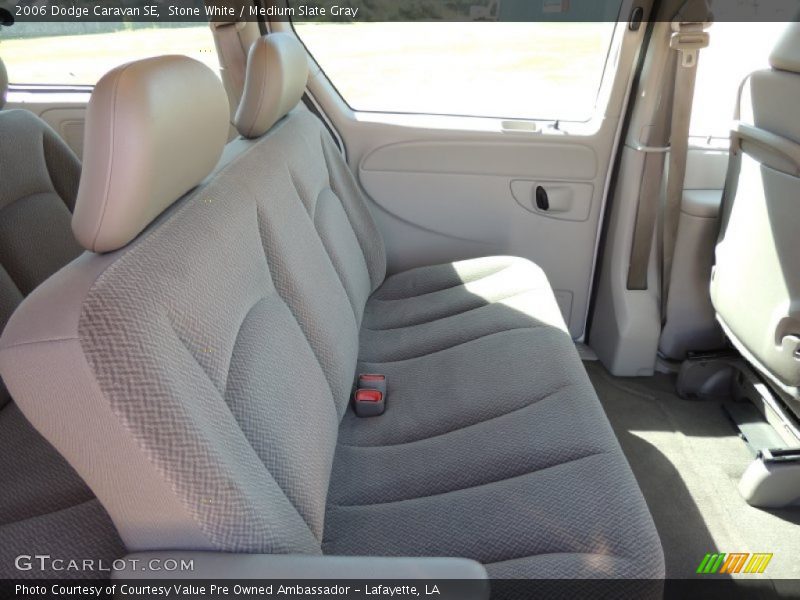 Stone White / Medium Slate Gray 2006 Dodge Caravan SE