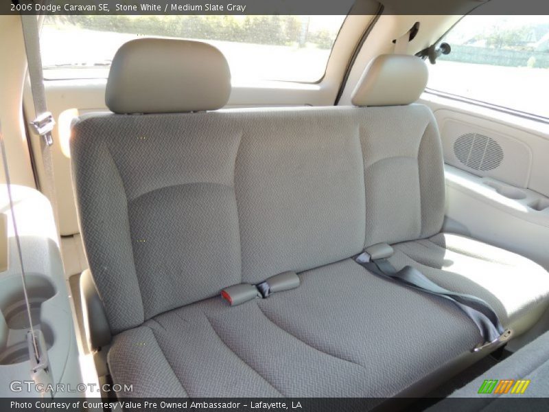 Stone White / Medium Slate Gray 2006 Dodge Caravan SE