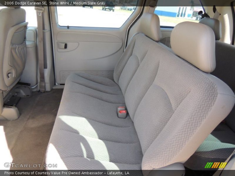Stone White / Medium Slate Gray 2006 Dodge Caravan SE