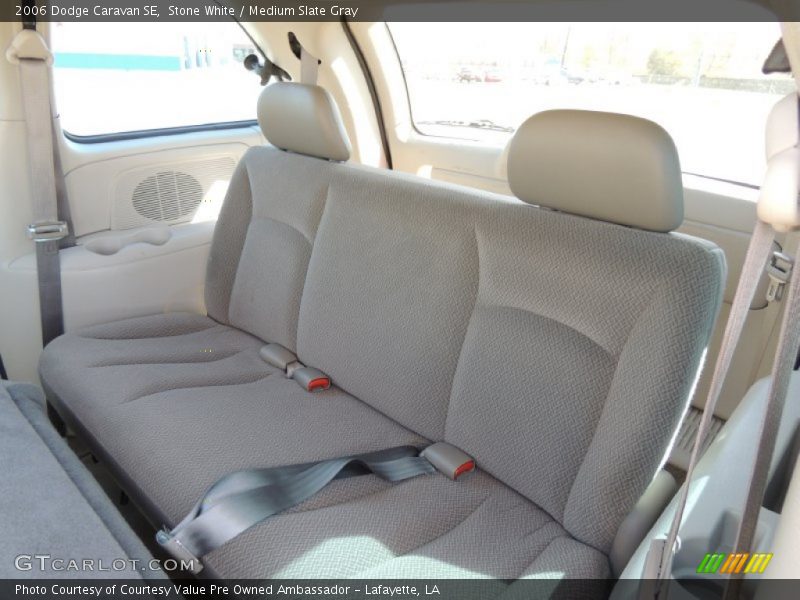 Stone White / Medium Slate Gray 2006 Dodge Caravan SE