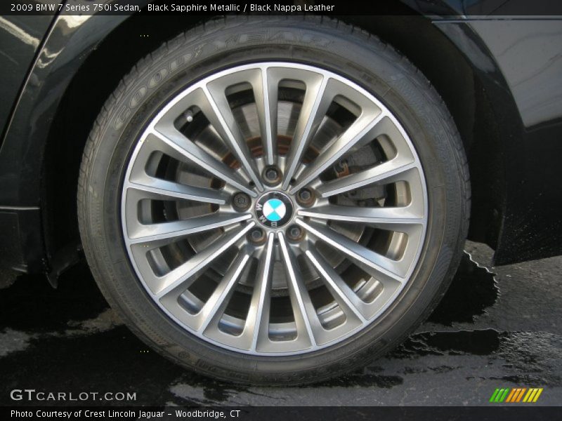 Black Sapphire Metallic / Black Nappa Leather 2009 BMW 7 Series 750i Sedan