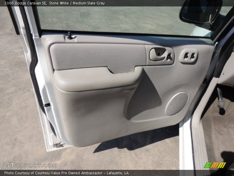 Stone White / Medium Slate Gray 2006 Dodge Caravan SE