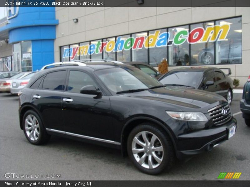 Black Obsidian / Brick/Black 2007 Infiniti FX 35 AWD