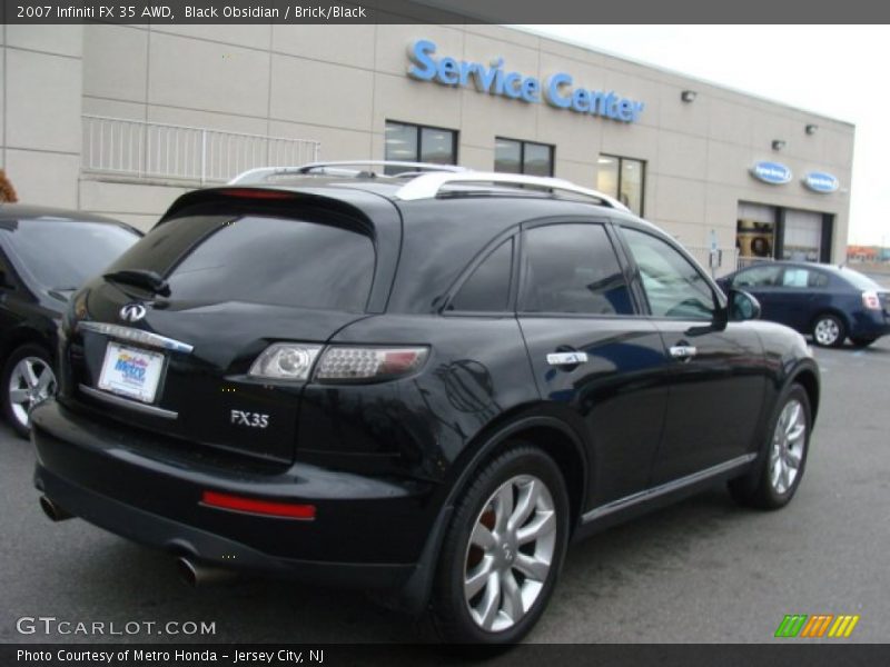 Black Obsidian / Brick/Black 2007 Infiniti FX 35 AWD