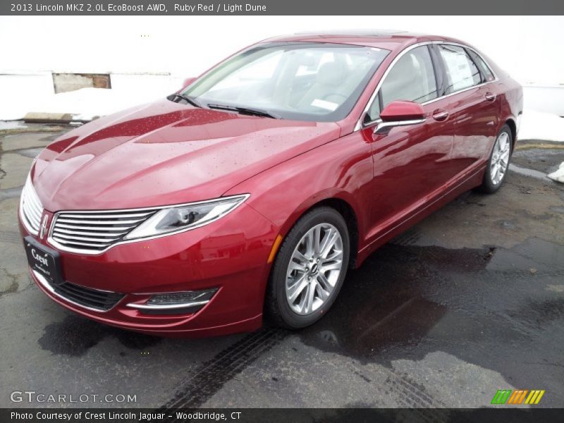 Ruby Red / Light Dune 2013 Lincoln MKZ 2.0L EcoBoost AWD