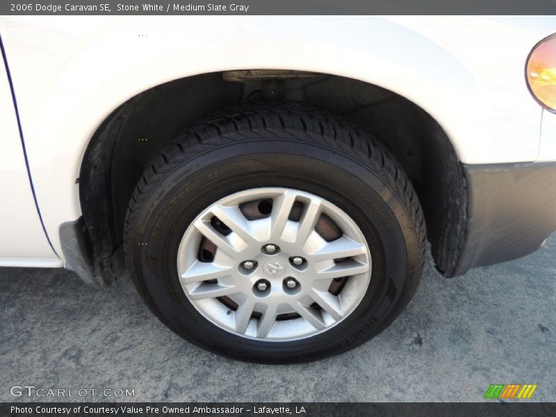 Stone White / Medium Slate Gray 2006 Dodge Caravan SE