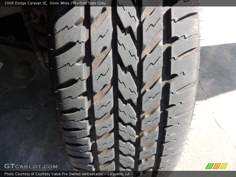 Stone White / Medium Slate Gray 2006 Dodge Caravan SE