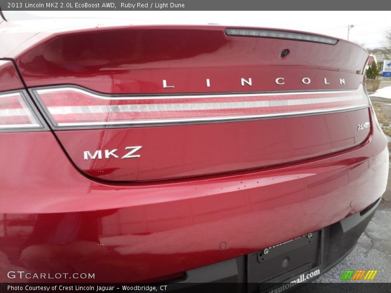 Ruby Red / Light Dune 2013 Lincoln MKZ 2.0L EcoBoost AWD