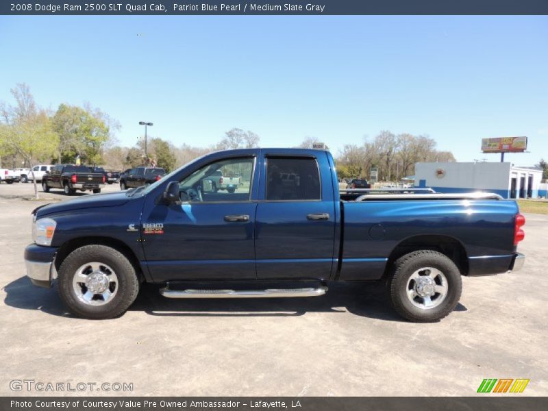 Patriot Blue Pearl / Medium Slate Gray 2008 Dodge Ram 2500 SLT Quad Cab
