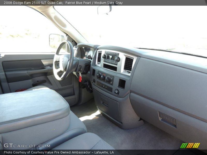 Patriot Blue Pearl / Medium Slate Gray 2008 Dodge Ram 2500 SLT Quad Cab