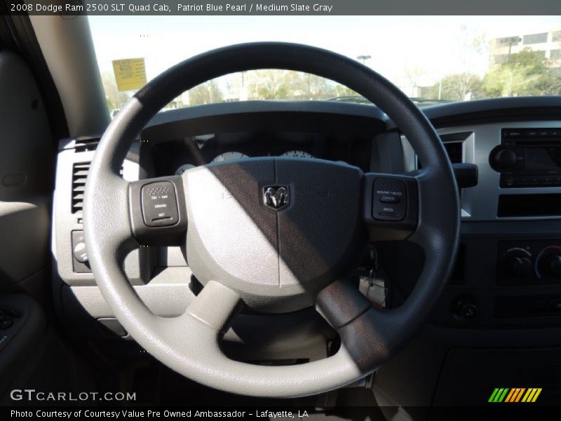 Patriot Blue Pearl / Medium Slate Gray 2008 Dodge Ram 2500 SLT Quad Cab