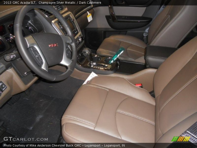 Champagne Silver Metallic / Dark Cashmere 2013 GMC Acadia SLT