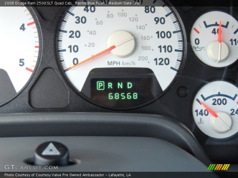 Patriot Blue Pearl / Medium Slate Gray 2008 Dodge Ram 2500 SLT Quad Cab