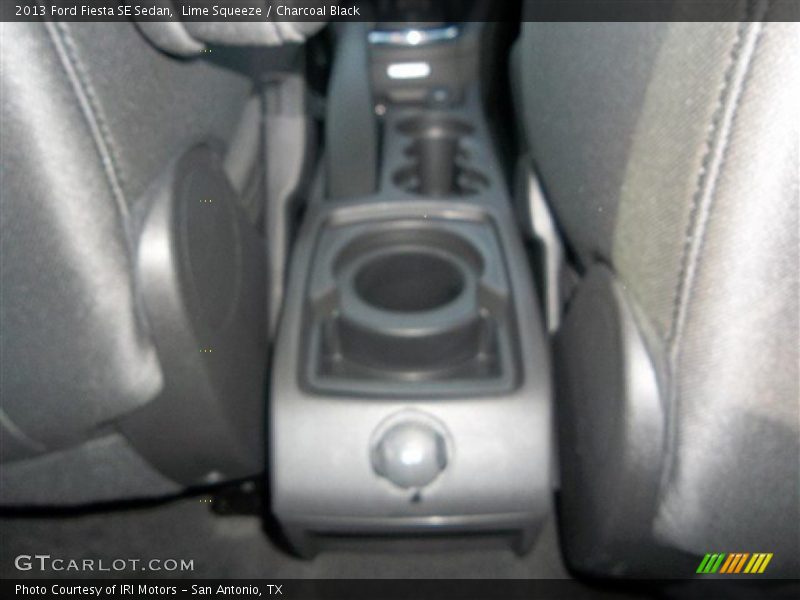 Lime Squeeze / Charcoal Black 2013 Ford Fiesta SE Sedan