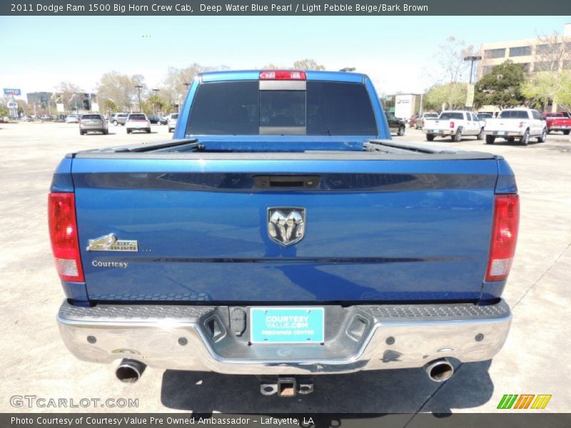 Deep Water Blue Pearl / Light Pebble Beige/Bark Brown 2011 Dodge Ram 1500 Big Horn Crew Cab