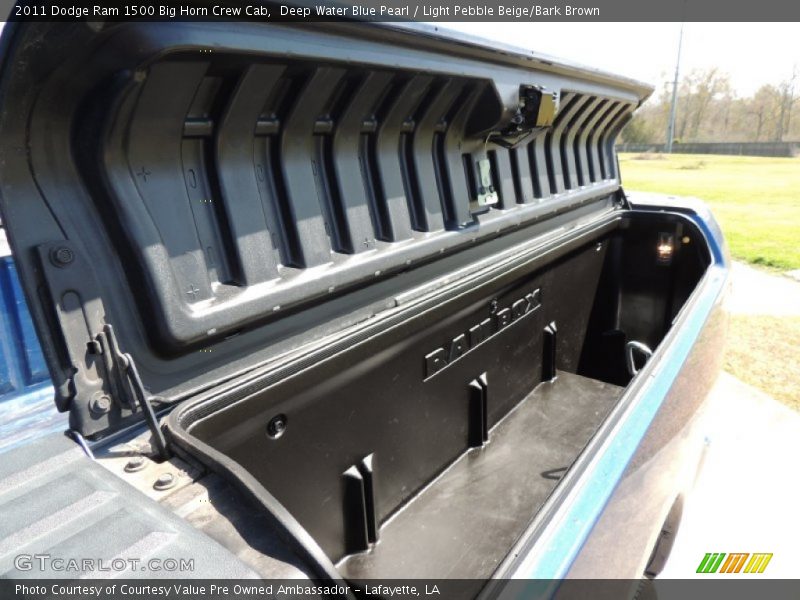 Deep Water Blue Pearl / Light Pebble Beige/Bark Brown 2011 Dodge Ram 1500 Big Horn Crew Cab