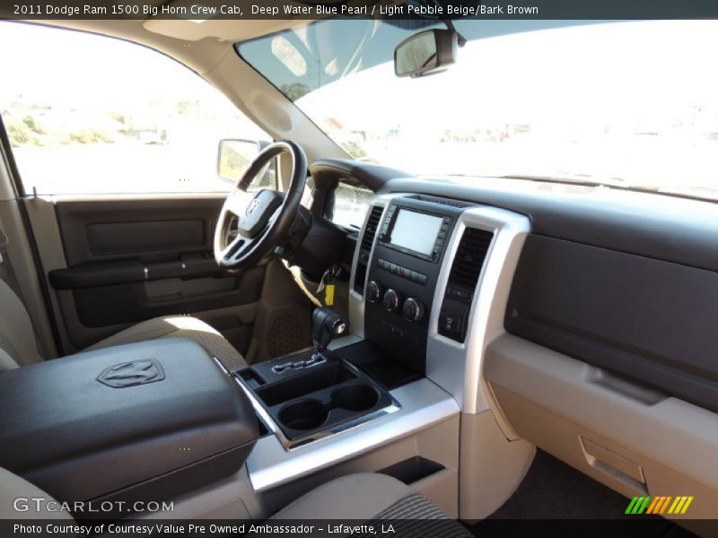 Deep Water Blue Pearl / Light Pebble Beige/Bark Brown 2011 Dodge Ram 1500 Big Horn Crew Cab