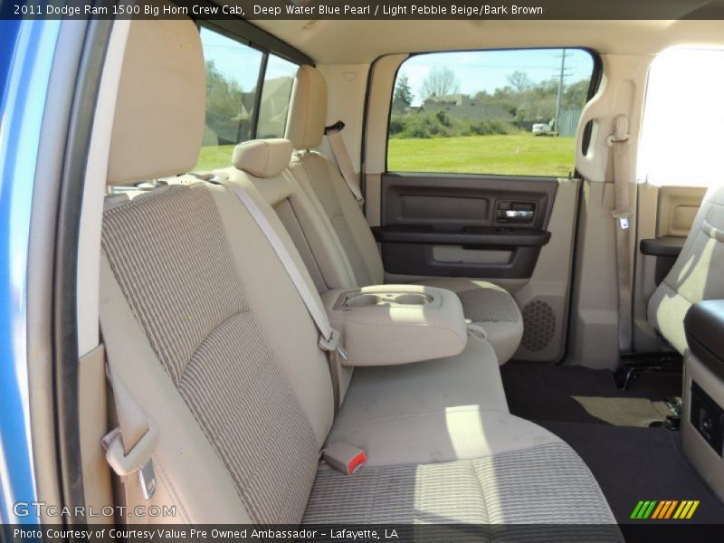 Deep Water Blue Pearl / Light Pebble Beige/Bark Brown 2011 Dodge Ram 1500 Big Horn Crew Cab