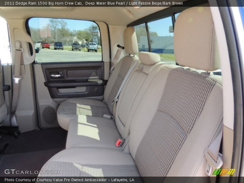 Deep Water Blue Pearl / Light Pebble Beige/Bark Brown 2011 Dodge Ram 1500 Big Horn Crew Cab