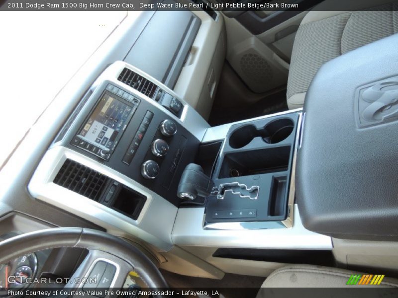 Deep Water Blue Pearl / Light Pebble Beige/Bark Brown 2011 Dodge Ram 1500 Big Horn Crew Cab