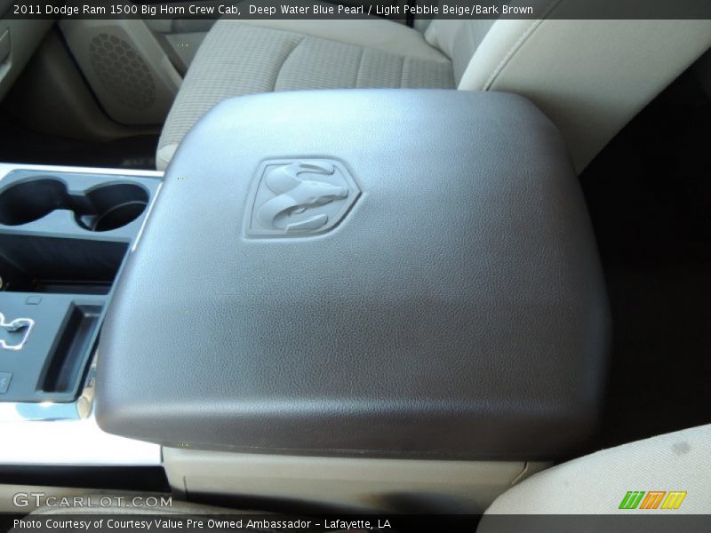 Deep Water Blue Pearl / Light Pebble Beige/Bark Brown 2011 Dodge Ram 1500 Big Horn Crew Cab