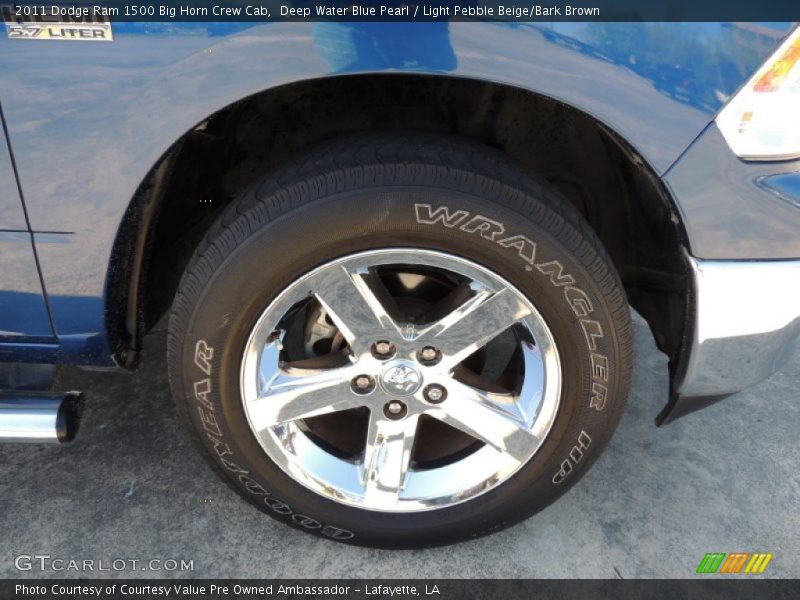 Deep Water Blue Pearl / Light Pebble Beige/Bark Brown 2011 Dodge Ram 1500 Big Horn Crew Cab