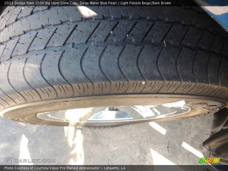 Deep Water Blue Pearl / Light Pebble Beige/Bark Brown 2011 Dodge Ram 1500 Big Horn Crew Cab