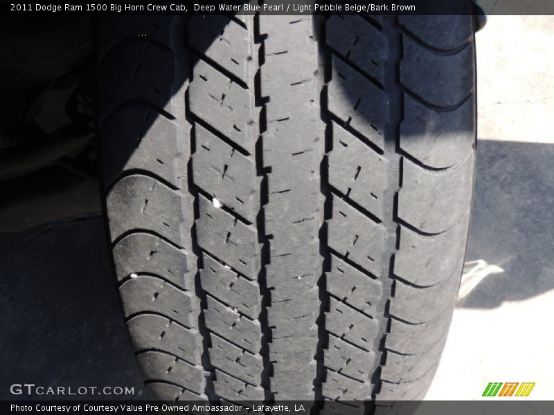 Deep Water Blue Pearl / Light Pebble Beige/Bark Brown 2011 Dodge Ram 1500 Big Horn Crew Cab