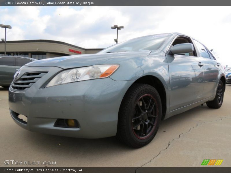 Aloe Green Metallic / Bisque 2007 Toyota Camry CE