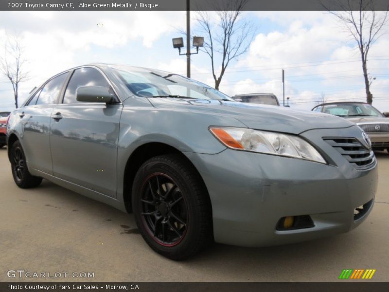 Aloe Green Metallic / Bisque 2007 Toyota Camry CE