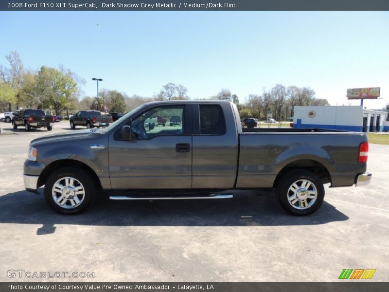 Dark Shadow Grey Metallic / Medium/Dark Flint 2008 Ford F150 XLT SuperCab