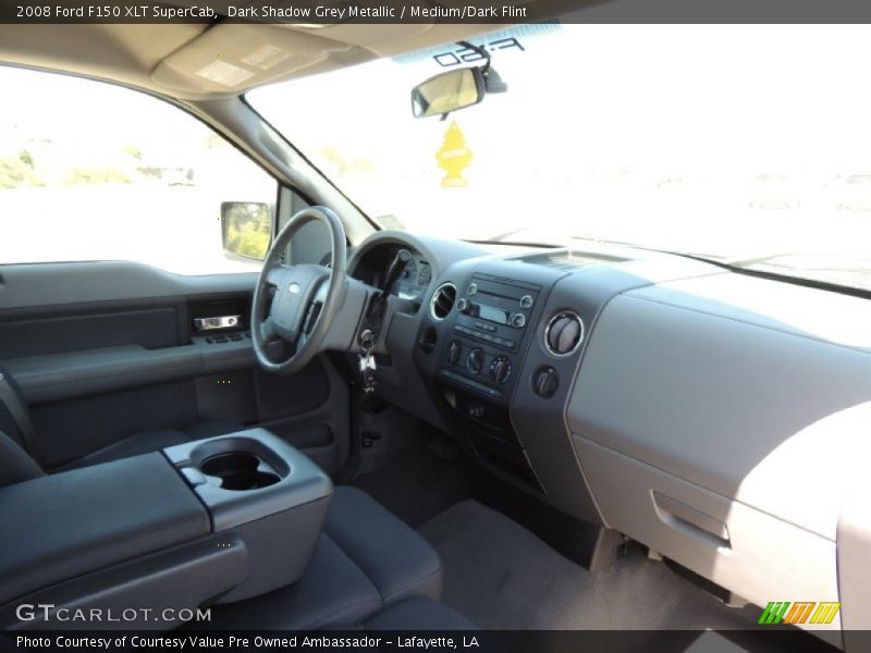 Dark Shadow Grey Metallic / Medium/Dark Flint 2008 Ford F150 XLT SuperCab