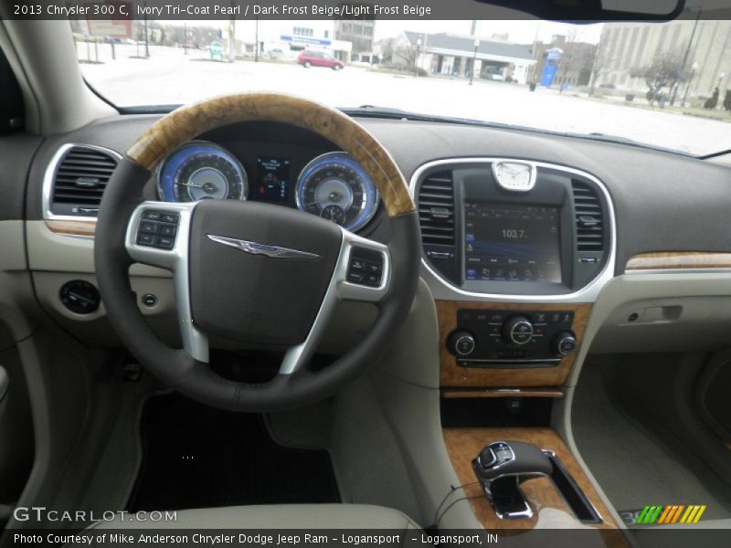 Ivory Tri-Coat Pearl / Dark Frost Beige/Light Frost Beige 2013 Chrysler 300 C