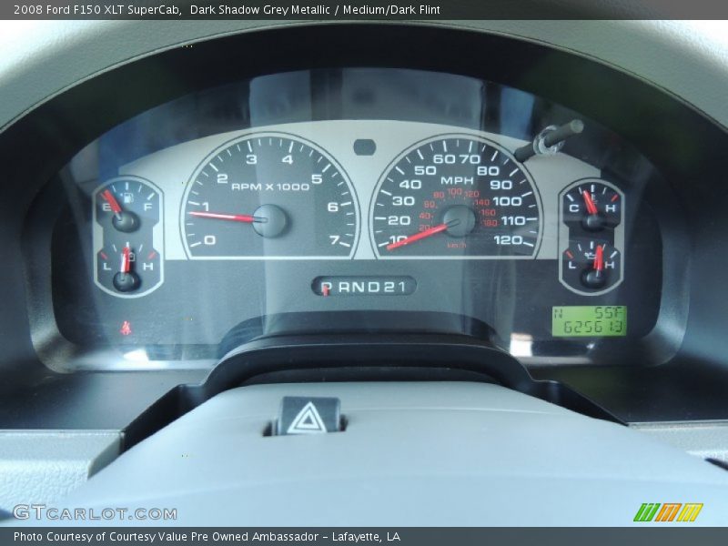 Dark Shadow Grey Metallic / Medium/Dark Flint 2008 Ford F150 XLT SuperCab