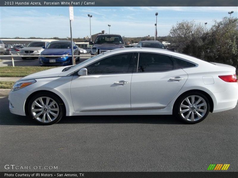 Porcelain White Pearl / Camel 2013 Hyundai Azera