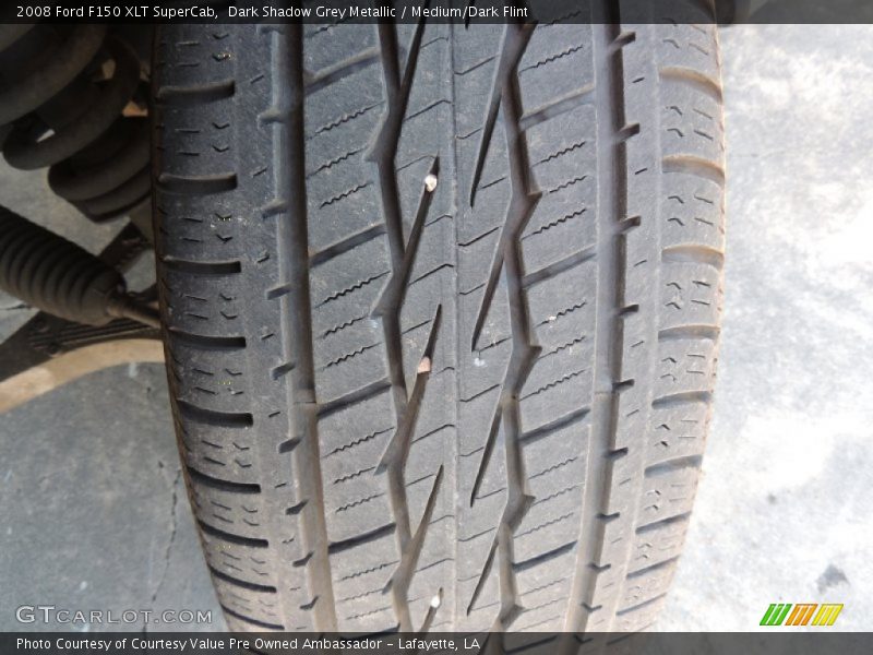 Dark Shadow Grey Metallic / Medium/Dark Flint 2008 Ford F150 XLT SuperCab